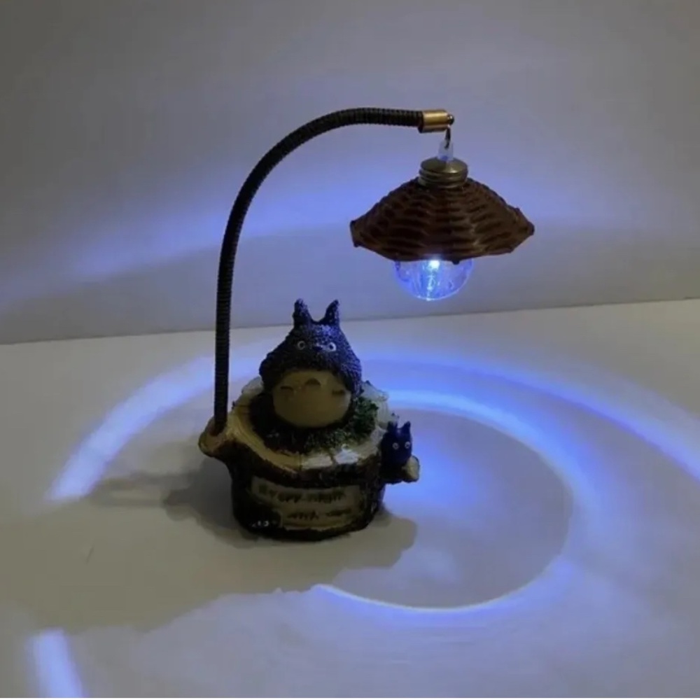 My Neighbor Totoro W/ Night Light Lamp Figure Statue-every night With you 6”H